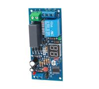 Fabater Módulo de relé Temporizador de Retardo de 220 V CA Temporizador de Cuenta Atrás Digital Ajustable de 1 a 99 Segundos/Minutos, Pantalla Roja de 2 Dígitos con Potenciómetro, Salida Pasiva de