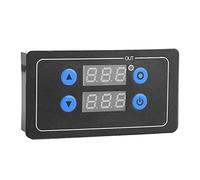 Fabater Módulo de relé Temporizador de Retardo de Ciclo Ajustable YF-4, Tablero de Retardo de Sincronización de Pantalla Digital DC 12V 0,1 S-999h Temporizador de Ciclo de 6 Funciones