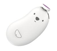 Fabater Molinillo de Uñas Eléctrico Seguro para Bebés con Carga USB, 6 Cabezales de Pulido Lima de Uñas Portátil para Bebés para el Cuidado de las en el Hogar y Pulido Suave (WHITE)