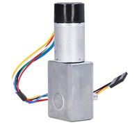 Fabater Motor de Engranaje Helicoidal de Alta Torsión de Metal Completo con Codificador Motor de Reducción de Bloqueo Automático Eje único DC 6V 12V Velocidad Ajustable Avance hacia Atrás Eje de