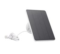 Fabater Panel Solar de 10 W, Cargador Solar a Prueba de Agua IP65 de 10 W 6 V con Montaje Ajustable de 360° Cable de 9.8 Pies, Cargador Solars Portátil de Silicio Monocristalino (WHITE)