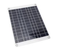 Fabater Panel Solar Monocristalino de 50W, Controlador Impermeable de | Cargador fotovoltaico con ventosas, Cable cargador de coche, Clips de salida, para techo de RV, Camping, senderismo,