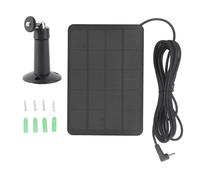 Fabater Panel Solar para Cámara de Seguridad, Cargador de Panel Solar de 10 W CC con IP65 a Prueba de Agua, Ajustable de 360°, Cable de 9.8 Pies, Compatible con y Stick Up (CSP4W-DC-B)