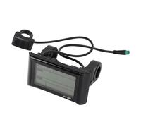 Fabater Pantalla LCD para Bicicleta Eléctrica, Compatibilidad de 24 V, 36 V, 48, 60, Nivel de Batería en Tiempo Real, Odómetro de Bicicleta con Múltiples Lecturas de Datos para Bicicletas
