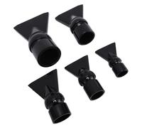 Fabater Pato de Acuario, Boquilla Plana, Suministro Eficiente de Oxígeno, Construcción Robusta para Acuario, Juego de 5 Piezas para Amantes de los Peces (Black)