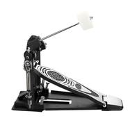 Fabater Pedal de Bombo, de Transmisión de Doble Cadena con Tensión de Resorte Ajustable, Pedal de Aleación de Aluminio con Batidor de Fieltro para Práctica y Rendimiento de Batería