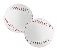 Fabater Pelota de Softbol 2 Unidades, 12 Pulgadas, Cubierta de Cuero PU, | Pelota de entrenamiento con núcleo de aserrín, agarre cómodo, para práctica de juegos, accesorio deportivo