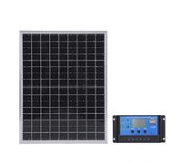 Fabater Pequeño Panel Solar de 15 W, Controlador Adaptativo Automático, Ideal para Uso en Exteriores, Camping y Senderismo