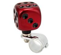 Fabater Perilla Giratoria para Volante con Forma de Dado, Perilla Suicida, Ahorro de Mano de Obra para Automóviles, Camiones, Tractores, Barcos, Manija Eléctrica Fácil de Instalar, Se Adapta a la