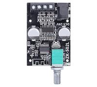 Fabater Placa Amplificadora de Potencia Bluetooth ZK-502L Módulo Amplificador de Audio Digital Inalámbrico de 2x50 W para Altavoces de Bricolaje, Estéreo de 4-8 Ohmios con Entrada Auxiliar, Protección
