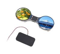 Fabater Placa de Desarrollo de Doble Ojo LCD de Doble Núcleo de 1,28 Pulgadas para Proyectos AIoT, Módulo WiFi 5 para GUI Interactivas, Ideal para Interacción de Voz ES8311 ES7210 Soporte para