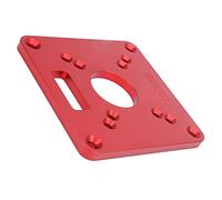 Fabater Placa de Inserción de Mesa de Enrutador con Tablero Abatible de Aleación de Aluminio, Herramienta Universal para Carpintería de 120x120x8 Mm para RT0700C, Compatible con Recorte Dongcheng