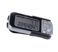 Fabater Podómetro 3D, Rastreador de Pasos, Contador de Caminata Preciso para Hombres y Mujeres, Memoria de 30 Días para Entusiastas del Fitness, ABS, Gris Plateado, 1 ud.