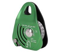 Fabater Polea de Escalada, Polea de Rescate de 6 KN, única para Cuerda de 10 a 12 Mm, Unidireccional, Micropolea de Placa Fija, de Cuerda para Escalada/trabajo en