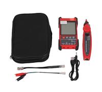 Fabater Probador de Cable de Red Portátil de Mano con Pantalla LCD, ET618 POE Prueba de Longitud del Cable Rastreador Sensibilidad Probador de de Red Ajustable con Multímetro Digital Multifunción