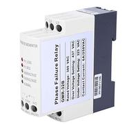 Fabater Protector de Voltaje Trifásico, 380V, relé de Sobretensión y | Protector de Falla de Secuencia de Fase, 5 Indicadores LED, Montaje en Riel DIN, para Motores Compresores Bombas, Control
