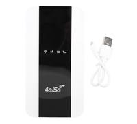 Fabater Punto de Acceso Móvil, Punto de Acceso WiFi 4G 5G, Compatible con hasta 10 Dispositivos, Enrutador WiFi con Ranura para Tarjeta SIM para Viajes, Hogar (Versión para Europa y Asia)