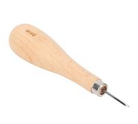Fabater Punzón para Trabajar Cuero, Herramienta de Perforación de Acero con Punta de Diamante Rombo con de Haya para Artesanía en Cuero, Costura Precisa, Agarre Ergonómico, 3 Mm/4 Mm/5-6 Mm/punta (zm)
