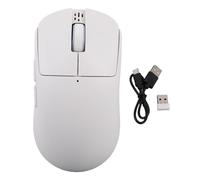 Fabater Ratón AI, Ratón Inalámbrico Bluetooth GPT con Búsqueda de Entrada de Voz, Soporte para Transcripción en Tiempo Real, Traducción, Salida de Documentos, Dibujo AI, Ergonómico (White)