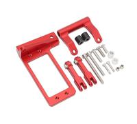 Fabater RC Servo Mount con Kit de Dirección Hidráulica Montaje de Aleación de Aluminio Duradero para 1/10 RC Crawler Car Red, para Entusiastas de la Conducción Fuera de la Carretera