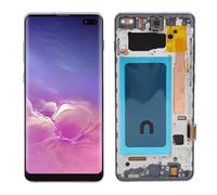 Fabater Reemplazo de Pantalla de Teléfono de 6,4 Pulgadas, Kit de Reparación de Ensamblaje Táctil Digitalizador de Pantalla LCD con Marco Intermedio y Herramienta de Reparación para S10 (Black)