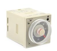 Fabater Relé Temporizador de Retardo AC220V de 8 Pines 1.2S-300H H3CR-A8 Relé de Tiempo de Control de Perilla con Alta Precisión y Estuche Impermeable
