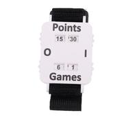 Fabater Reloj de Pulsera con Contador de Puntuación, Manual de Críquet, Tenis de Mesa, Tenis de Mesa con Banda Elástica Ajustable, Fácil Lectura en Condiciones de Poca Luz (White)