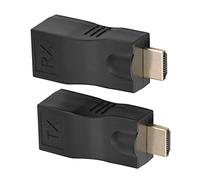 Fabater Repetidor de Convertidor de Extensor de único a RJ45 para Transmisión de Señal sin Pérdidas 30m para la Presentación de la Sala de Conferencias