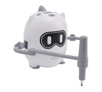 Fabater Robot de Dibujo Interactivo, Juguete Educativo de Aprendizaje de Pintura con 100 Tarjetas y Marcadores para la Creatividad de los Niños (White)