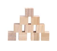 Fabater Sala de Madera Cuadrada para do -te -te Incluso Vehículos que No Son Venenosos y Bloques de Madera a Largo Plazo para Juguetes para Niños y Decoración del Hogar (25 mm (10 piezas))