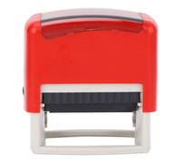 Fabater Sello Autoentintado Prensa Automática Ajustable para Oficina Escuela Hogar Aprobado Sello Completado Cancelado para 10,000 Usos Rojo 1 Cuerpo 2 Plantillas Aplicables para Gestión de Documentos