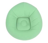 Fabater Silla Inflable sin Frijoles, Soporte Ergonómico, Textura Flocada Suave, Silla Inflable de Portabilidad Liviana, sofá de PVC Flocado con Deflación Rápida para Vivir (Green)