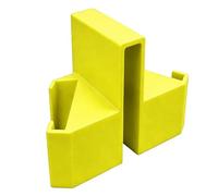 Fabater Soporte de Cámara para Red de Tenis, Soporte para Teléfono con Doble Perspectiva para Grabación de Partidos, Montura para Pista Impresa en 3D for Análisis de Entrenamiento (Yellow)
