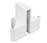 Fabater Soporte de Cámara para Red de Tenis, Soporte para Teléfono con Doble Perspectiva para Grabación de Partidos, Montura para Pista Impresa en 3D for Análisis de Entrenamiento (White)