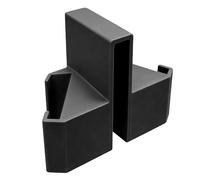 Fabater Soporte de Cámara para Red de Tenis, Soporte para Teléfono con Doble Perspectiva para Grabación de Partidos, Montura para Pista Impresa en 3D for Análisis de Entrenamiento (Black)