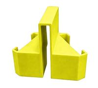 Fabater Soporte para Cámara de Red de Tenis, Soporte para Teléfono con Montaje en Red de Dos Perspectivas, para Teléfono Impreso en 3D para Grabación de Partidos (Yellow)