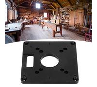 Fabater Tablero Abatible de Fresado de Aleación de Aluminio para Máquina Cortadora de Carpintería, Placa Base de Enrutador CNC con Tornillos Niveladores, Plantilla de Inserción de Enrutamiento