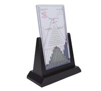 Fabater Tablero Galton de Escritorio, Modelo de Demostración de Probabilidad de Aprendizaje de Física con 2800 Cuentas de Acero, Herramienta de Experimento de Ley Estadística