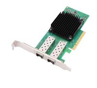 Fabater Tarjeta de Red Ethernet PCI Express 3.0 X8 de Doble Puerto para Centros de Datos y Computación EN la Nube, Conjunto de Chips ConnectX 5 EN para Virtualización y Almacenamiento, con Bajo