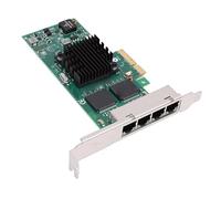 Fabater Tarjeta de Red PCIe Adaptador Gigabit Ethernet Confiable de 1G con 4 Puertos RJ45 para Aplicaciones Industriales