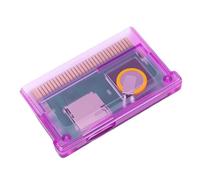 Fabater Tarjeta Tipo Cartucho de Videojuego para Consola de Juegos GBA, Tarjeta Tipo Cartucho Flash Universal, Formato FAT, Capacidad Máxima de 2GB (púrpura transparente)