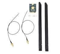 Fabater Tarjeta WiFi M.2, 4200Mbps Tri Band 2.4G 5G 6G Adaptador Bluetooth 5. WiFi 6E, Tarjeta de Red Inalámbrica con Antena 8dBi para Computadora Portátil 10 11