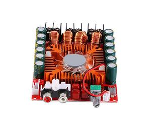 Fabater TDA7498E 160W+160W Placa Amplificadora de Audio Estéreo de Doble Canal de Alta Potencia, Fuente de Alimentación DC 15-36V Módulo Amplificador Digital con Ventilador de Refrigeración y