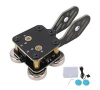 Fabater Tecla CW, Tecla de Código Morse de Doble Paleta con Base Magnética, Conector de 3,5 Mm y Puerto Tipo C, Radio Ham Envía Telegrama para Teléfono Inteligente, Computadora