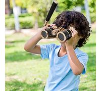 Fabater Telescopio Binocular de ópera 3x25 para Mujeres y Niñas, Binoculares de Teatro Portátiles con Vidrio BK7, Aumento de 3X, Lente de 25 Mm, Enfoque Central, Pupila de Salida de 6,5 Mm - Negro