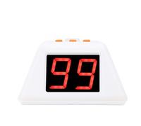 Fabater Temporizador Digital 4 Caras Diseño del Temporizador LED Camicée Otros 5 Brillo Ajustable para Baterías Recargables en Configuración Simple -Juego de Renovado (WHITE)