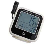Fabater Termohigrómetro Digital Medidor de Punto de Rocío de Humedad ETP110 con Registrador de Datos de Alarma LED para Taller de Laboratorio en el Hogar - Pantalla LCD Grande, Temperatura de Humedad