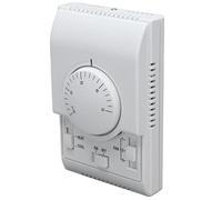 Fabater Termostato de Aire Acondicionado Central, Interruptor de Control Mecánico de 2 Vías, Controlador de Temperatura de Bobina de Ventilador de 110-220 V para HEAT COOL, Cable Doble único,
