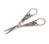 Fabater Tijeras Artesanales Vintage Duraderas con Gran Nitidez para Costura, Ganchillo y Costura Plateadas