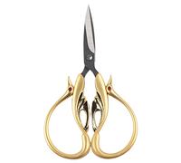 Fabater Tijeras de Coser en Forma de Cisne, Tijeras de Hilo de Acero Inoxidable Ergonómicas Retro, de Bordar Vintage con Construcción Duradera para Manualidades, Punto de Cruz, Uso Doméstico (flor